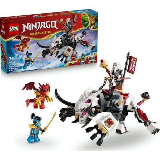 LEGO® NINJAGO® Ζίλβαρ και Γκρίμτακ, το Δρακοθηρίο (71863) image 2