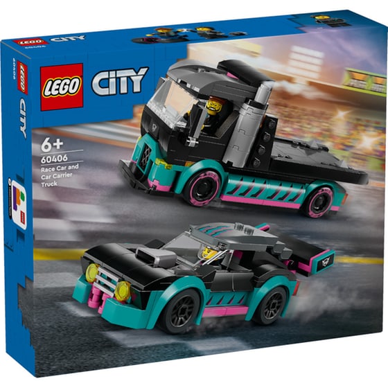 LEGO® City Race Car and Car Carrier Truck (60406) image 0