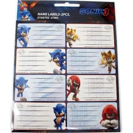 Αυτοκόλλητες Ετικέτες Max Gim Sonic the Hedgehog 3 (2 Φύλλα - 16 Τεμάχια)