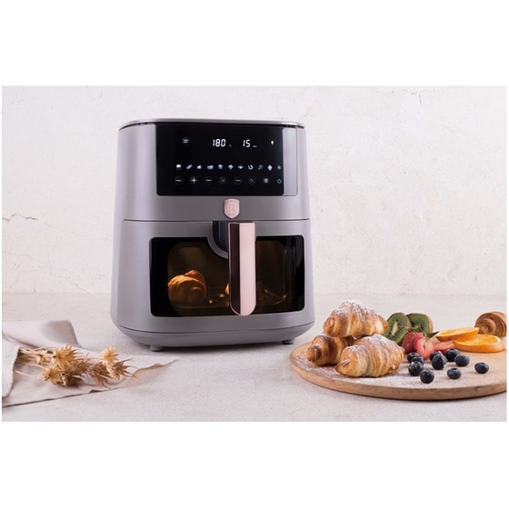 BERLINGER HAUS BH-9608 με Αποσπώμενο Κάδο 1650 W 8 L Γκρι Φριτέζα Αέρος image 1
