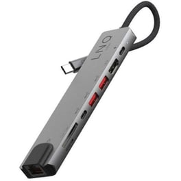 LINQ 8in1 USB-C Pro Multiport Adapter με HDMI 4K/60Hz, Gigabit Ethernet, SD/TF Card Reader & 100W PD