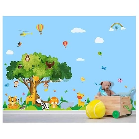 Παιδικό Αυτοκόλλητο Τοίχου - Happy Zoo image 1