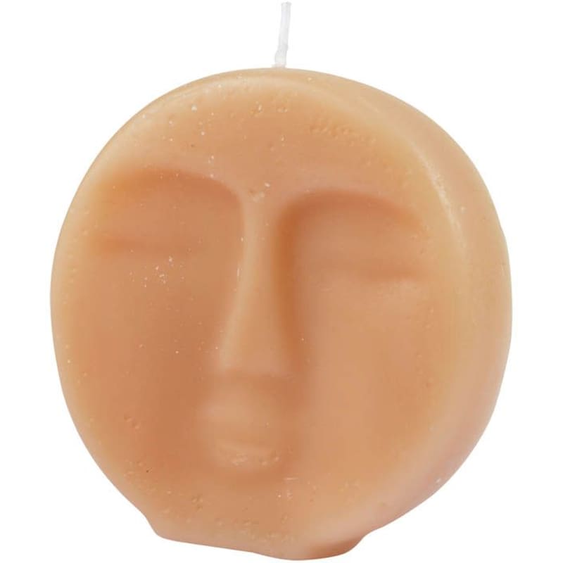 Διακοσμητικό Κερί Spitishop L-c Arty Semoule 6bdc041nt 9x2.5x9cm - Μπεζ/Σομόν