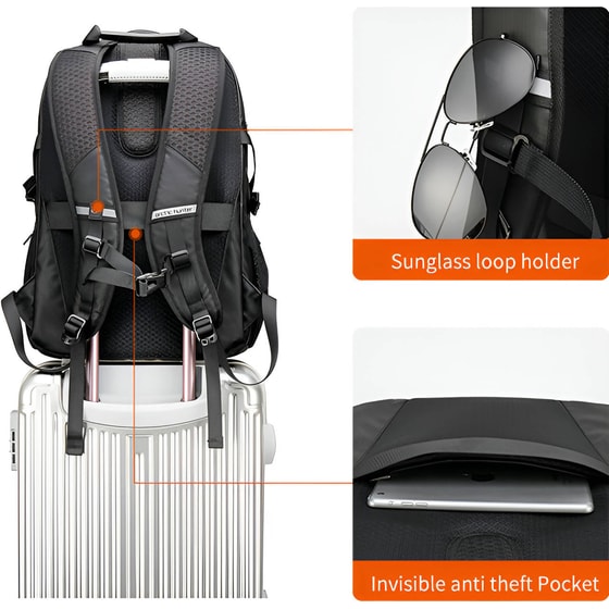 Τσάντα Laptop Arctic Hunter B00388 15.6" Αδιάβροχη - Μαύρο image 5