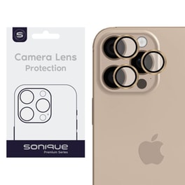 Προστατευτικό καμερών Apple iPhone 16 Pro/iPhone 16 Pro Max - Sonique Camera Protection Lens Pro - Desert Titanium