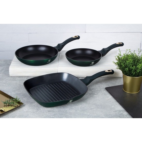 Σετ Τηγάνια BERLINGER HAUS BH-6167F 3  τμχ Πράσινο image 1