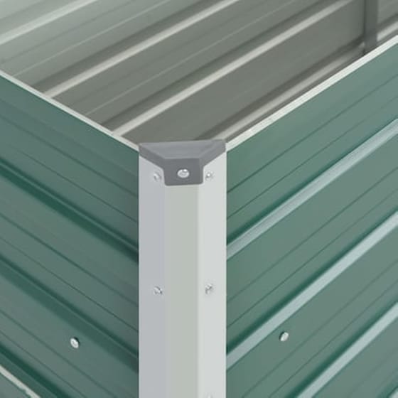Vidaxl Ζαρντινιέρα Υπερυψωμένη Πράσινη 160x40x77 Εκ. Γαλβαν. Χάλυβας image 2