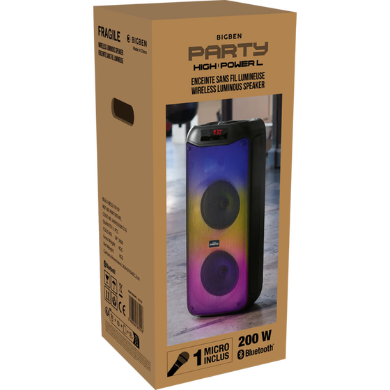 Φορητό Ηχείο Bigben PARTYBTHPL 200W - Black image 11