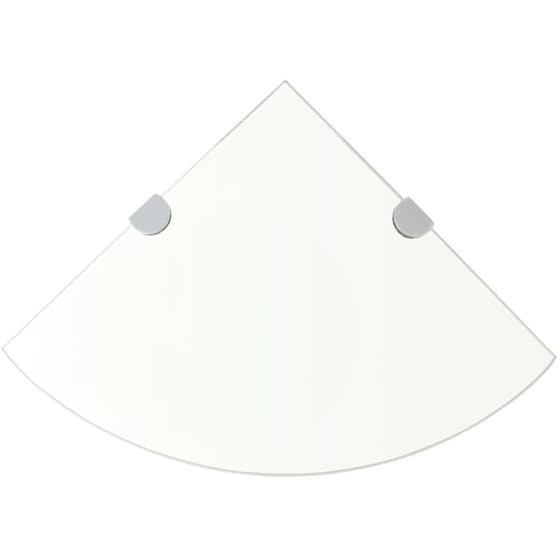 Ράφι Τοίχου VidaXL Γωνιακό από Γυαλί 35x35 cm - Διάφανο image 0