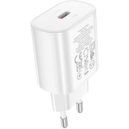 Φορτιστής Πρίζας Hoco N22 Jetta  USB-C 25W - White