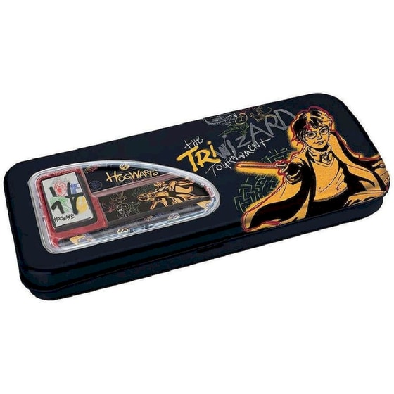 Κασετίνα Παραλληλόγραμμη Γεμάτη Graffiti Μεταλλική Harry Potter Μονή image 0