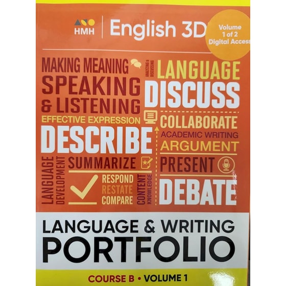 English 3D Course B Vol. 1 Language & Writing Portfolio image 0