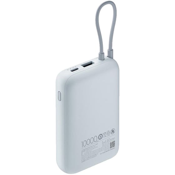 Powerbank Xiaomi με Ενσωματωμένο Καλώδιο 10.000mAh 22.5W - Ice Blue image 3
