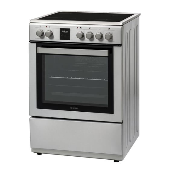 SHARP KF-76FVDT22IMK-EU 65 Lt Inox Ηλεκτρική Κουζίνα Κεραμική image 4