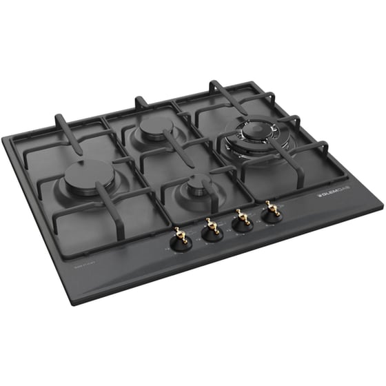GLEMGAS GT645AN (GN) 58.5 cm Μαύρο Εστία Φυσικού Αερίου Αυτόνομη image 1