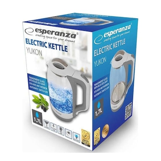 ESPERANZA EKK025W 1500 W 1.7 L Λευκό Βραστήρας image 1