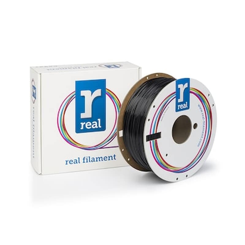Real Petg 3d Printer Filament - Black - Spool Of 1kg - 1.75mm (refpetgsblack1000mm175)