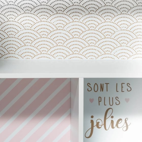 Παιδική Βιβλιοθήκη Atmosphera Maison Rose 158703a MDF 73.5x30x114 cm image 2