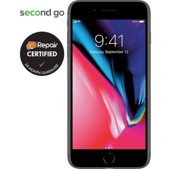 Μεταχειρισμένο Apple iPhone 8 Plus 256GB Space Gray second go Certified by iRepair image 2