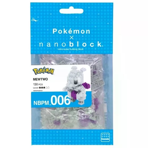 Bandai Nanoblock Pokemon Mewtwo Φιγούρα Κατασκευής image 1