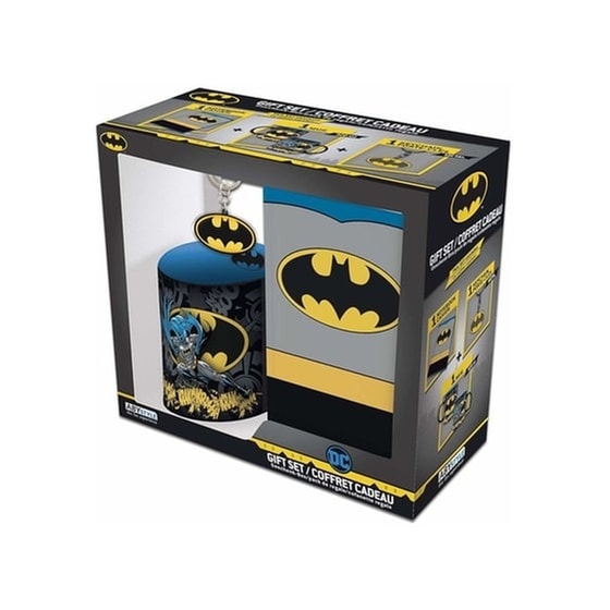 Σετ Κούπα με Μπρελόκ & Σημειωματάριο Abysse Corp The Batman Κεραμική 320 ml - Μαύρο image 3