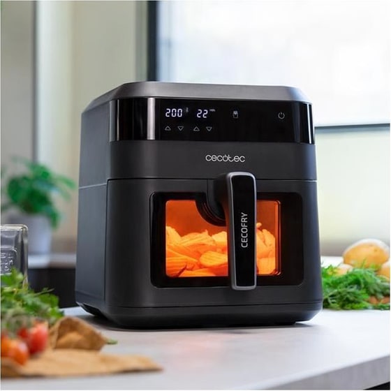 CECOTEC CEC-04340 με Αποσπώμενο Κάδο 1300 W 6 L Μαύρο Φριτέζα Αέρος image 3
