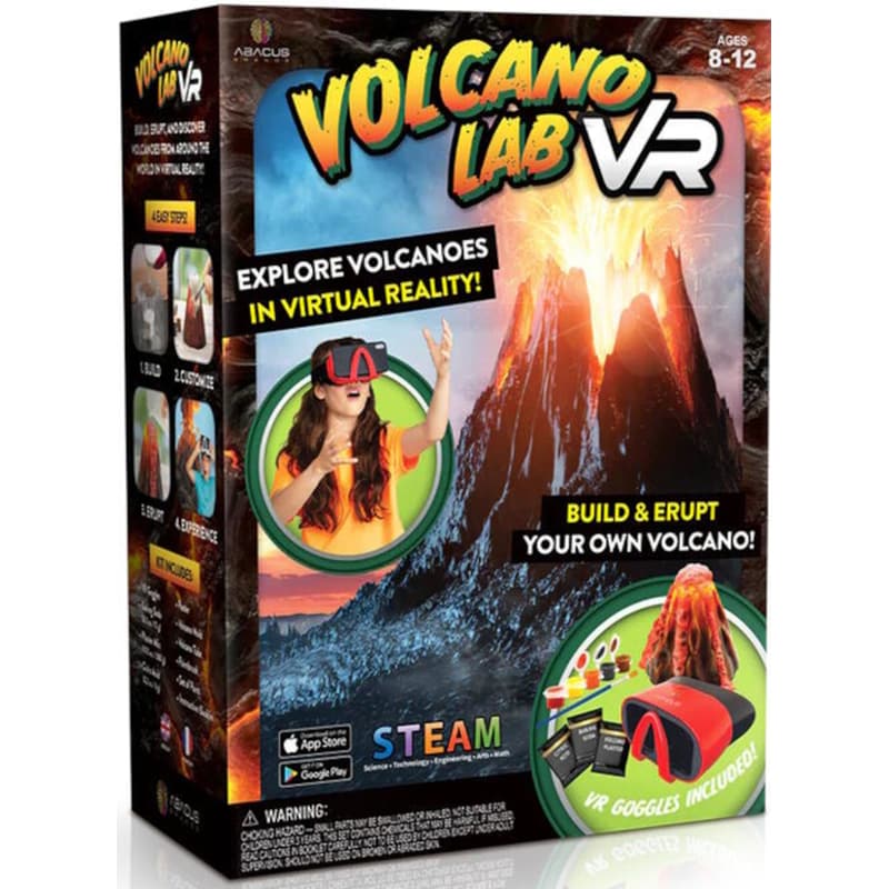 Επιστημονικό σετ Abacus Brands Volcano Lab Vr – Πλήρης Έκδοση – Περιλαμβάνει Γυαλιά Vr