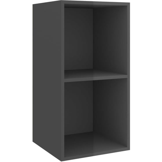 Έπιπλα Τηλεόρασης VidaXL Μοριοσανίδα 3 Tμχ 37x37x107cm - Γκρι image 3