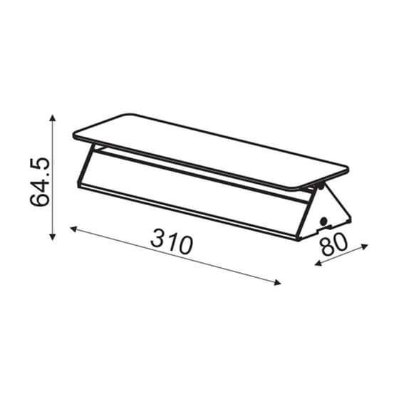Απλίκα Τοίχου Led Aca Pyramid Zd806410ledwh από Αλουμίνιο 31x6.45x8 cm - Λευκή image 1