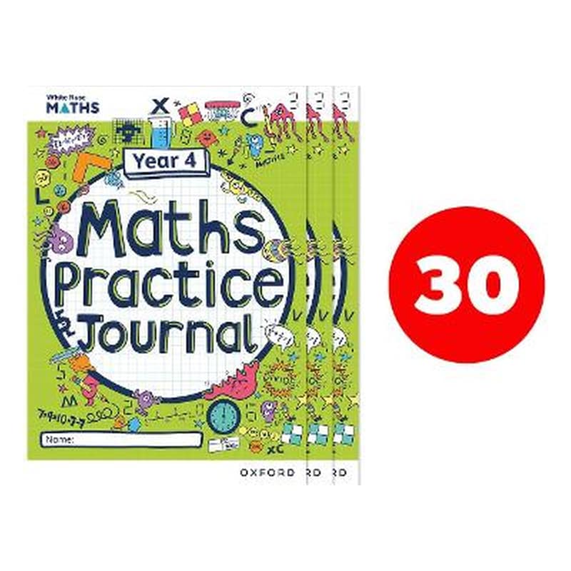 White Rose Maths Practice Journals Year 4 Workbooks: Pack of 30