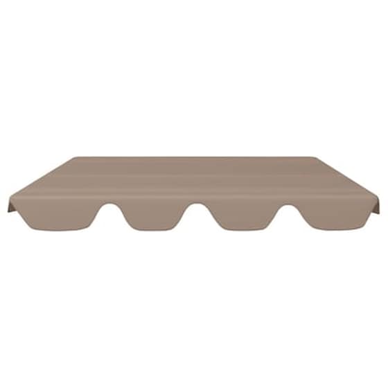 Vidaxl Πανί Ανταλλακτικό Για Κούνια Κήπου Taupe 188/168 X 110/145 Εκ. image 3