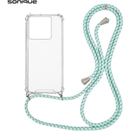Θήκη Σιλικόνης Με Κορδόνι Sonique Armor Clear Xiaomi Redmi Note 13 Pro 5g / Poco X6 5g Rainbow Βεραμάν