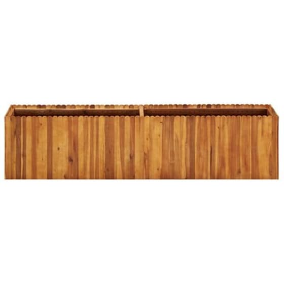 Vidaxl Ζαρντινιέρα Υπερυψωμένη 200 X 30 X 50 Εκ. Μασίφ Ξύλο Ακακίας image 2
