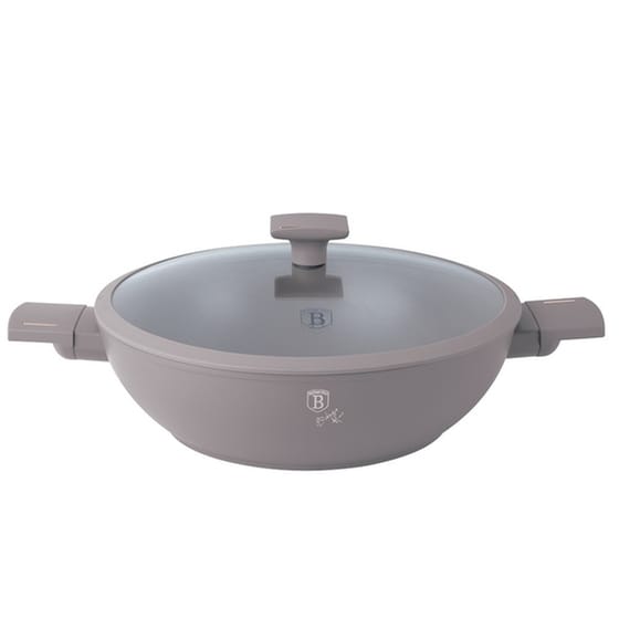 Αντικολλητικό Τηγάνι WOK BERLINGER HAUS BH-8095 30 cm Taupe image 0