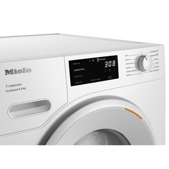 MIELE TSC643WP EcoSpeed 8 kg με Αντλία Θερμότητας Λευκό Στεγνωτήριο Ρούχων image 3