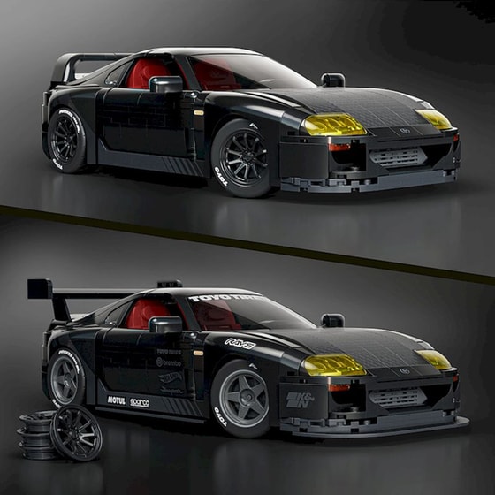 Αυτοκίνητο Mattel Hot Wheels Brick Shop: Elite Series - Toyota Supra MKIV '94 image 3
