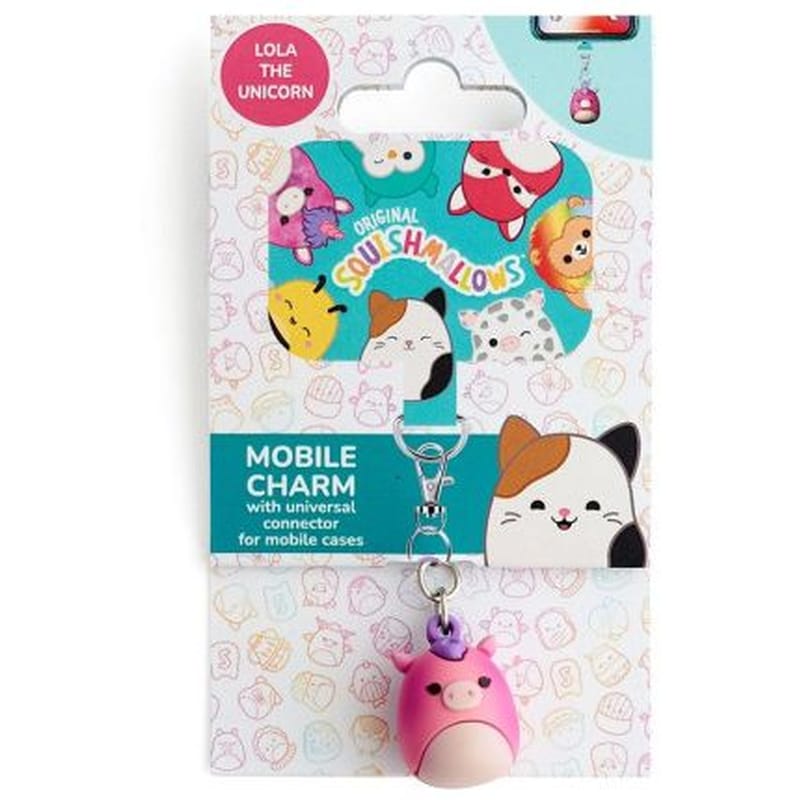 SQUISHMALLOWS Μπρελόκ Κινητού Squishmallows Lola Unicorn