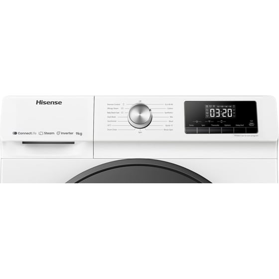 HISENSE WFQA9014EVJMW 9 kg 1400 Στροφές Λευκό με Wi-Fi Πλυντήριο Ρούχων image 3