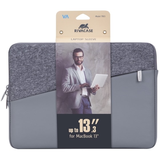 Τσάντα Laptop Rivacase 7903 13.3" - Γκρι image 1