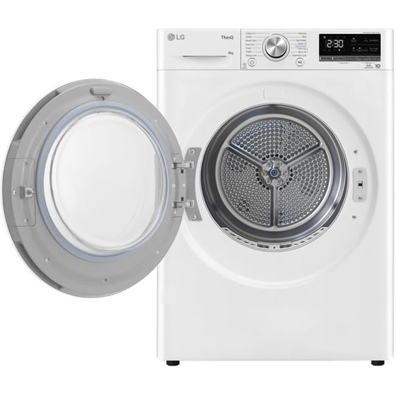 LG RH80V9AVHN 8 kg με Αντλία Θερμότητας Λευκό Στεγνωτήριο Ρούχων image 1