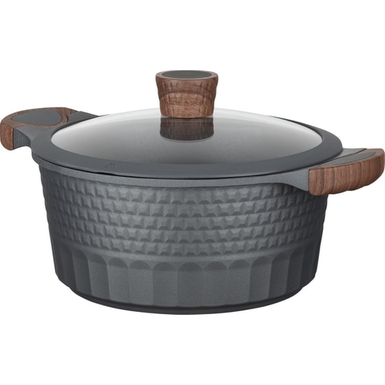 Κατσαρολάκι Ρηχό RESTO Capella-93503 από Χυτό Αλουμίνιο 24 cm 4.6 L Μαύρο image 2