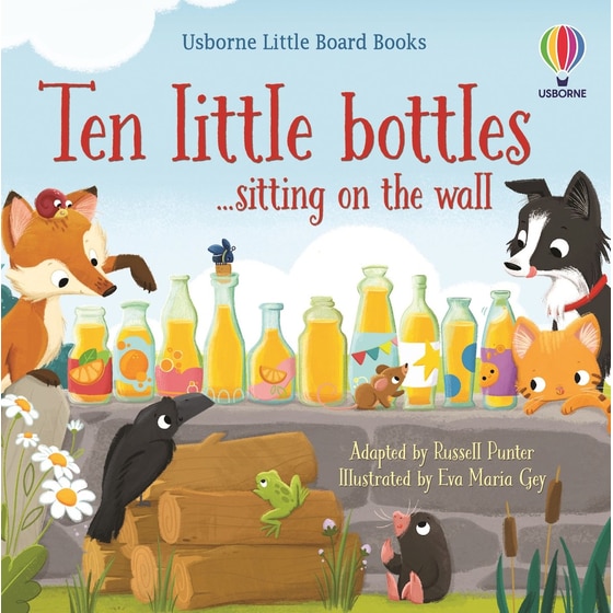 Ten little bottles sitting on the wall image 0