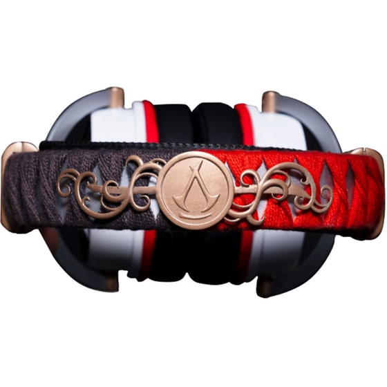 Lexip x Ubisoft Assassin's Creed Shadows Gaming Ασύρματα Ακουστικά Bluetooth/3.5mm/2.4 GHz - Λευκά/Κόκκινα image 8