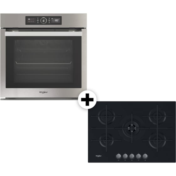 WHIRLPOOL AKZ9 6220 & GOWL 728/NB Inox Eντοιχιζόμενο Σετ Φούρνος και Εστία image 0