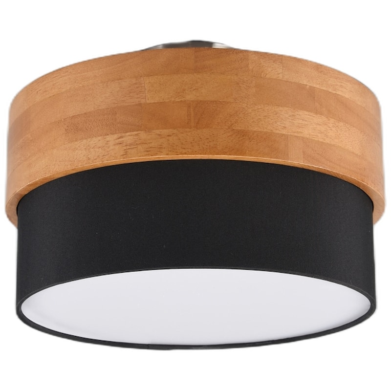 Trio Lighting Seasons Πλαφονιέρα Οροφής 30εκ. Καφέ με Ντουί E14