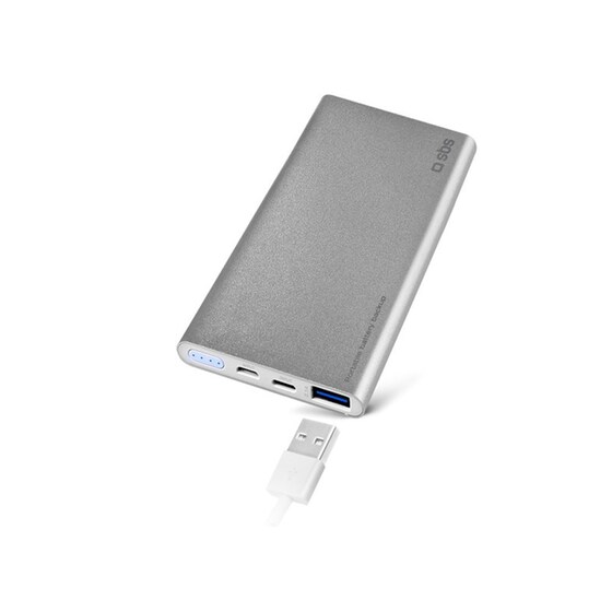 Powerbank SBS Fast Charge 5.000 mAh 2.1A (TTBB5000ALS) Ασημί image 0