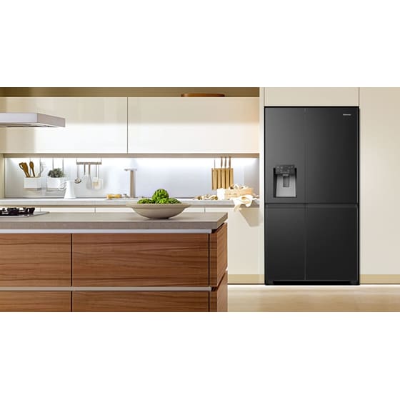 HISENSE RS818N4TFE Total No Frost 632 Lt Μαύρο Ψυγείο Ντουλάπα image 5