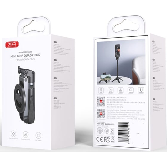 Selfie Stick XO SS22 4 σε 1 - Μαύρο image 1