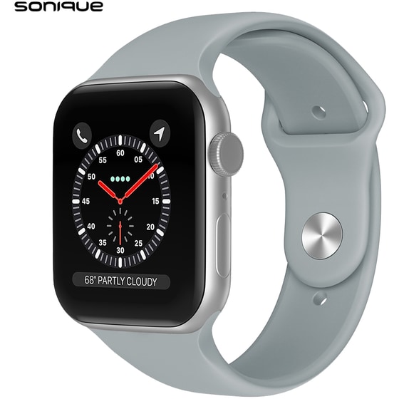 Λουράκι Sonique Σιλικόνης για Apple Watch 41mm - Ανοιχτό Γκρι image 2