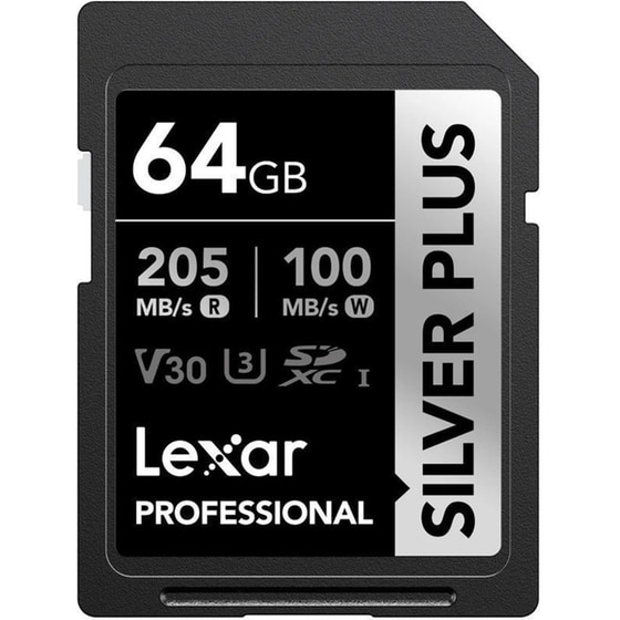 Lexar SDXC Professional Silver Plus 64GB Class 10 image 0